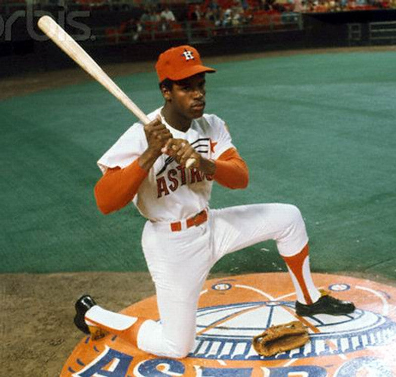 Houston Astros Cesar Cedeno Cooperstown MLB jersey front view