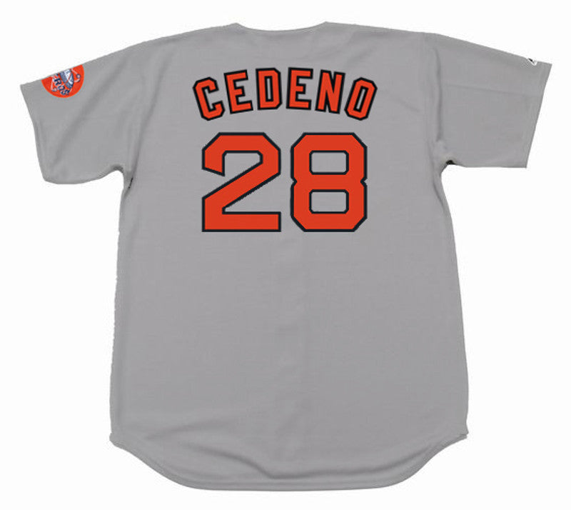Houston Astros Cesar Cedeno Cooperstown MLB jersey front view