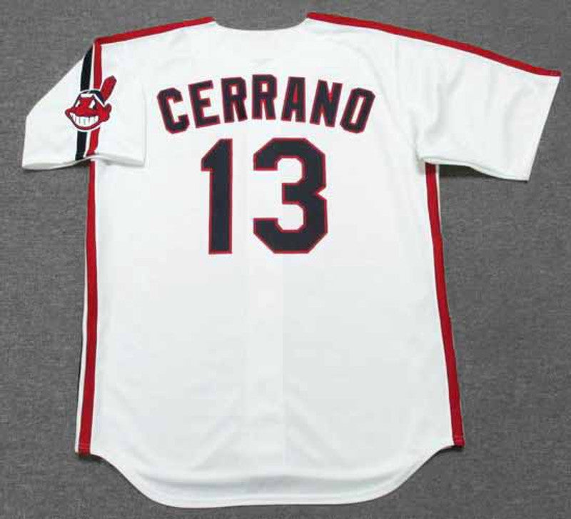 Cleveland Indians Pedro Cerrano 1980s MLB jersey front view