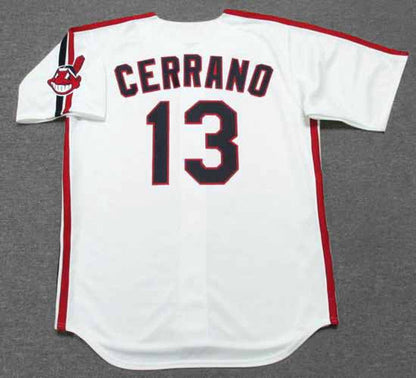 Cleveland Indians Pedro Cerrano 1980s MLB jersey front view