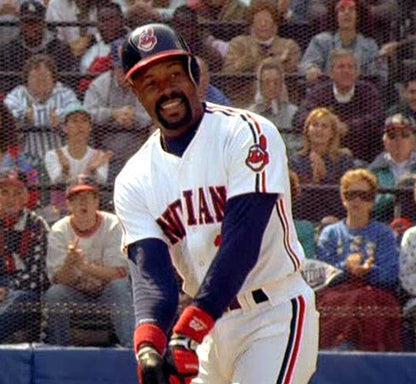 Cleveland Indians Pedro Cerrano 1980s MLB jersey front view