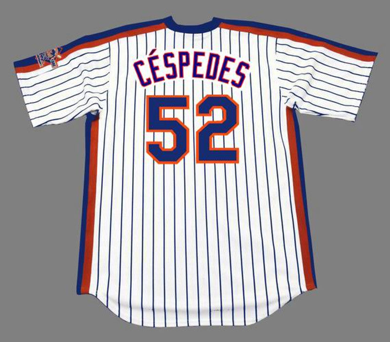 New York Mets Yoenis Cespedes MLB jersey front view