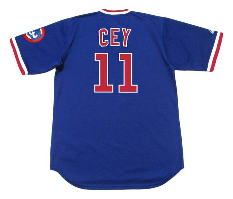 Chicago Cubs Ron Cey Cooperstown MLB jersey front view