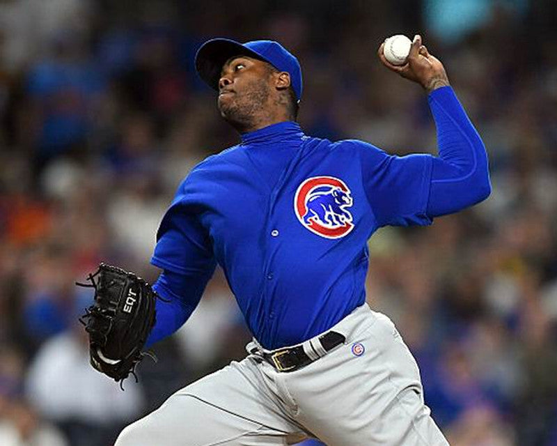 Chicago Cubs Aroldis Chapman MLB jersey front view