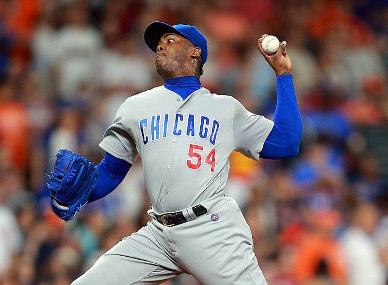 Chicago Cubs Aroldis Chapman MLB jersey front view