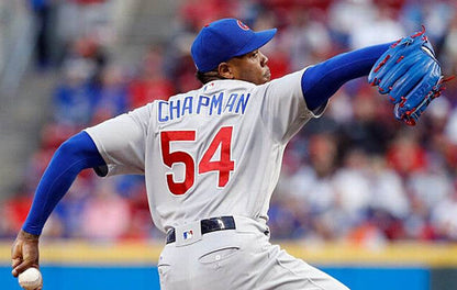 Chicago Cubs Aroldis Chapman MLB jersey front view