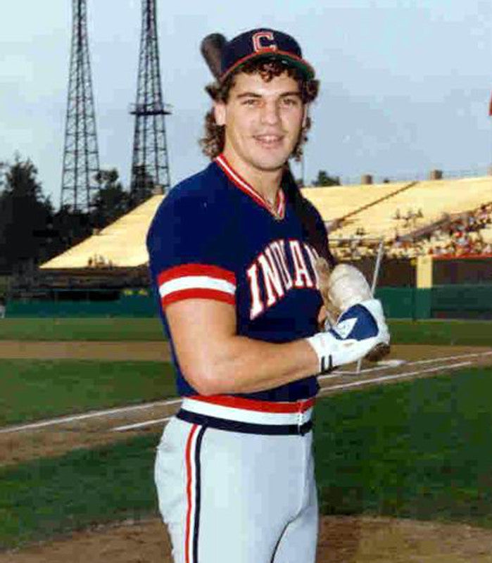 Cleveland Indians 1980s Cooperstown MLB jersey front view