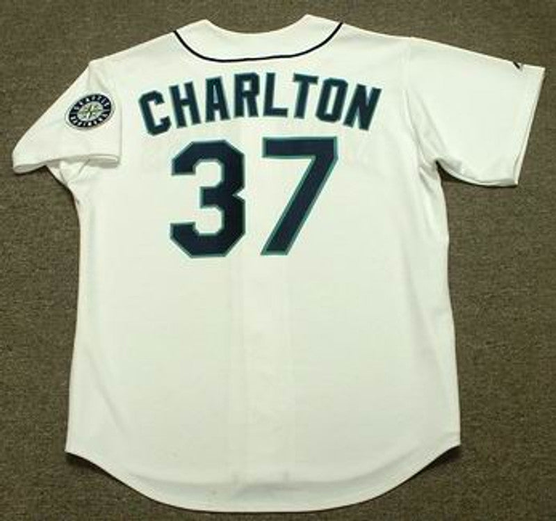 Seattle Mariners Norm Charlton MLB jersey front view