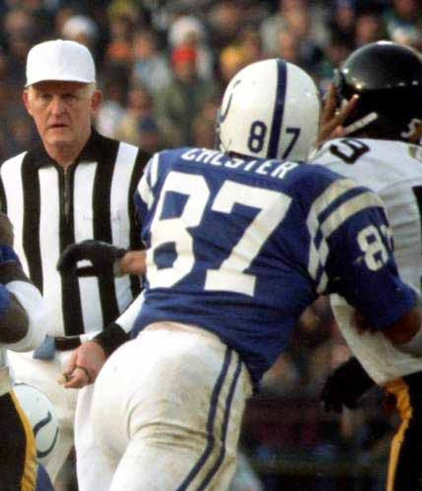 Raymond Chester Baltimore Colts 1976 Throwback Home Nfl Football Jersey jersey front view
