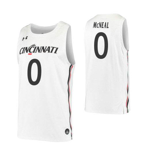 Chris Mcneal College Basketball Jersey White Cincinnati Bearcats | Stitched Jersey RTJS 5142