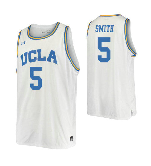 Chris Smith College Basketball Jersey White Ucla Bruins stitched basketball jersey for game day fanwear