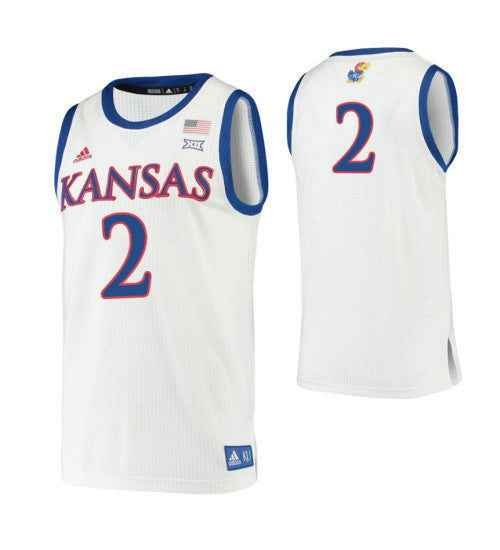 Christian Braun Kansas Jayhawks White College Basketball Jersey 6611 | Stitched Jersey RTJS 5137