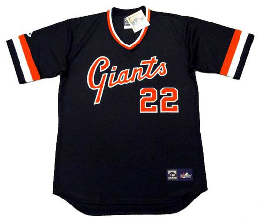 JC SFG 1982 Away Baseball Throwback Stitched Jersey, Vintage Baseball Jersey, Retro Sewn Jersey