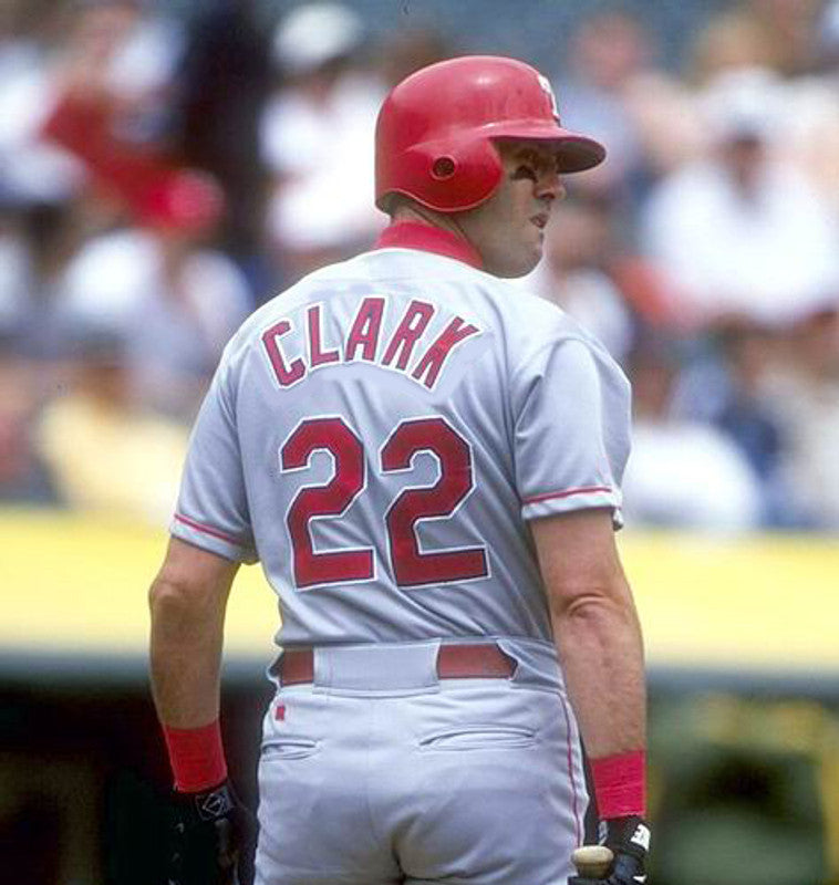Texas Rangers Will Clark MLB jersey front view