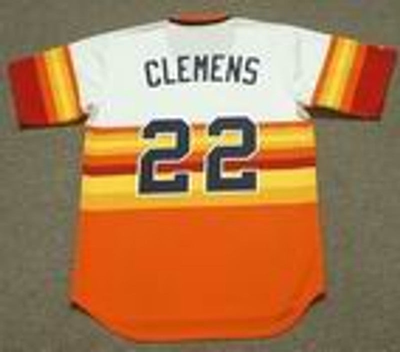 Houston Astros Roger Clemens Cooperstown MLB jersey front view