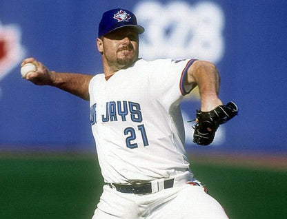 Toronto Blue Jays Roger Clemens MLB jersey front view