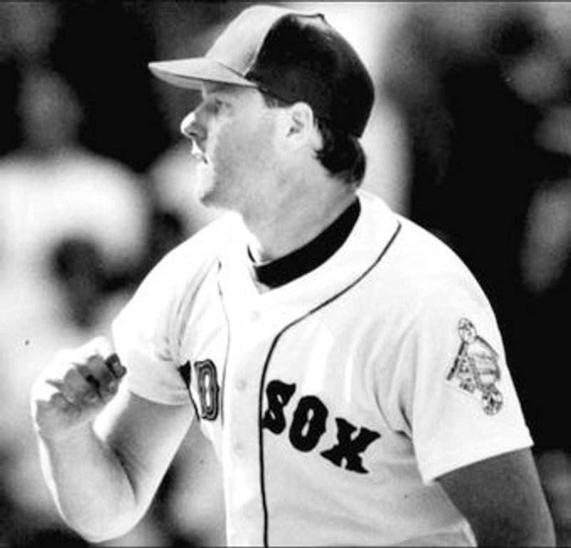 Boston Red Sox Roger Clemens MLB jersey front view