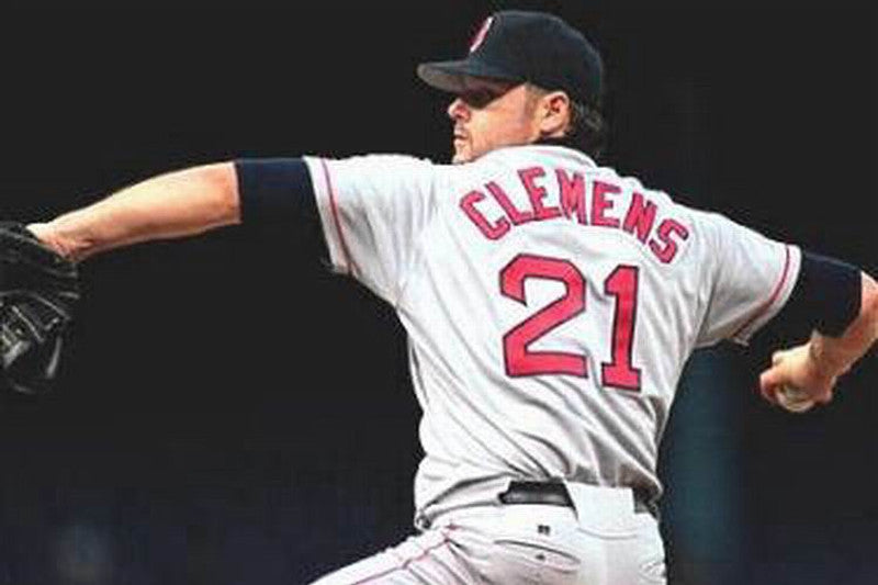 Boston Red Sox Roger Clemens MLB jersey front view