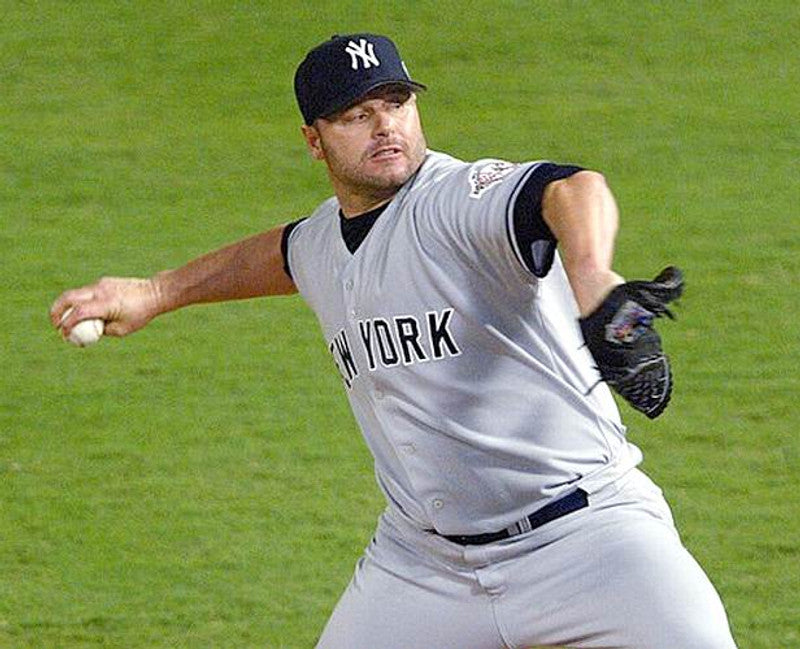 New York Yankees Roger Clemens MLB jersey front view