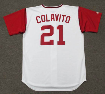 Cleveland Indians Rocky Colavito MLB jersey front view