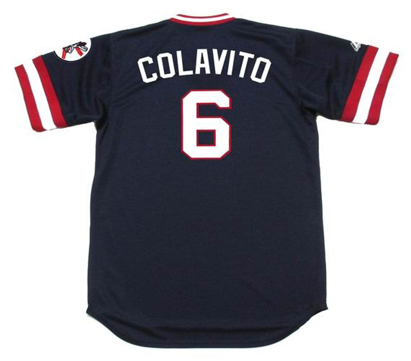 Cleveland Indians Rocky Colavito MLB jersey front view