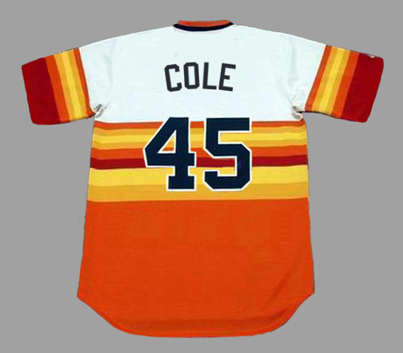 Houston Astros Gerrit Cole 1980s MLB jersey front view
