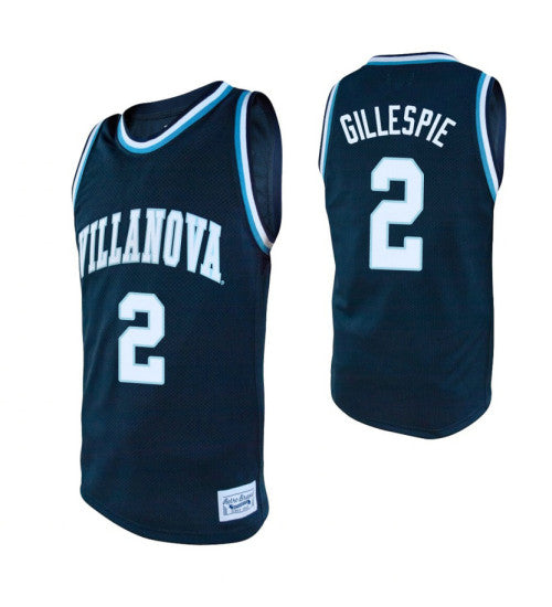 Villanova Wildcats Collin Gillespie #2 Navy stitched throwback college basketball jersey