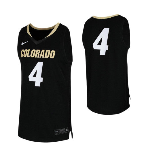 Colorado Buffaloes 4 College Basketball Jersey Black | Stitched Jersey RTJS 5025