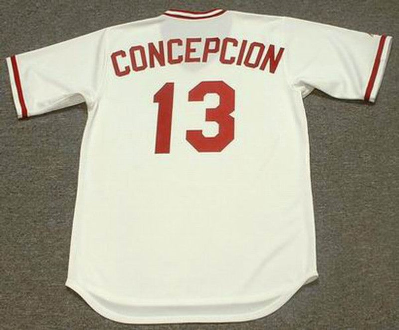 Cincinnati Reds Dave Concepcion Cooperstown MLB jersey front view
