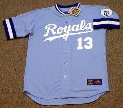 DC KCR 1986 Away Throwback Baseball Stitched Jersey, Vintage Baseball Jersey, Retro Sewn Jersey