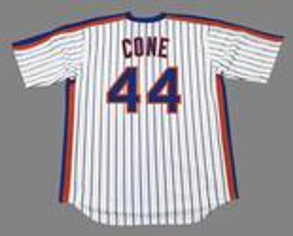 New York Mets David Cone Cooperstown MLB jersey front view