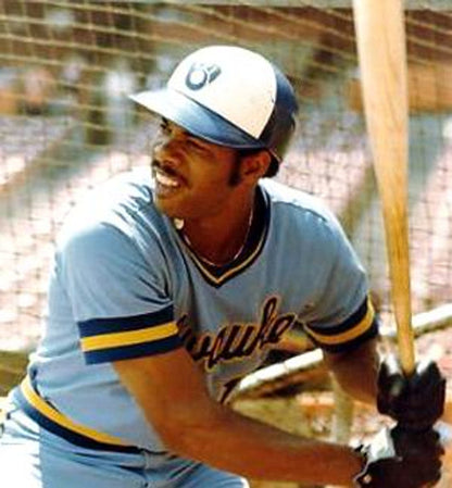Milwaukee Brewers Cecil Cooper MLB jersey front view