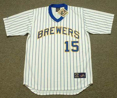Milwaukee Brewers Cecil Cooper MLB jersey front view