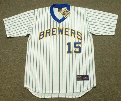 CC MB Milwaukee 1982 Home Throwback Baseball Stitched Jersey, Vintage Baseball Jersey, Retro Sewn Jersey
