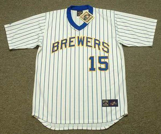 CC MB Milwaukee 1982 Home Throwback Baseball Stitched Jersey, Vintage Baseball Jersey, Retro Sewn Jersey