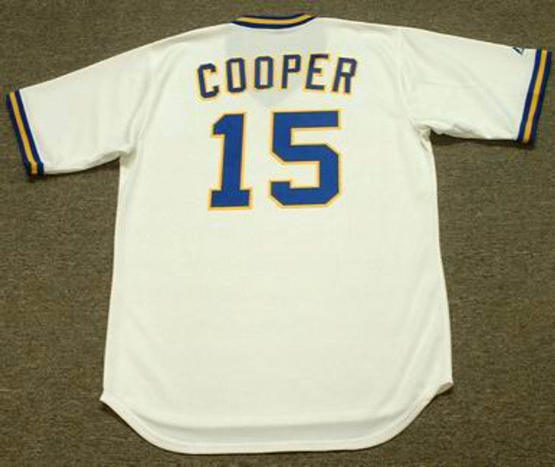 Milwaukee Brewers Cecil Cooper MLB jersey front view