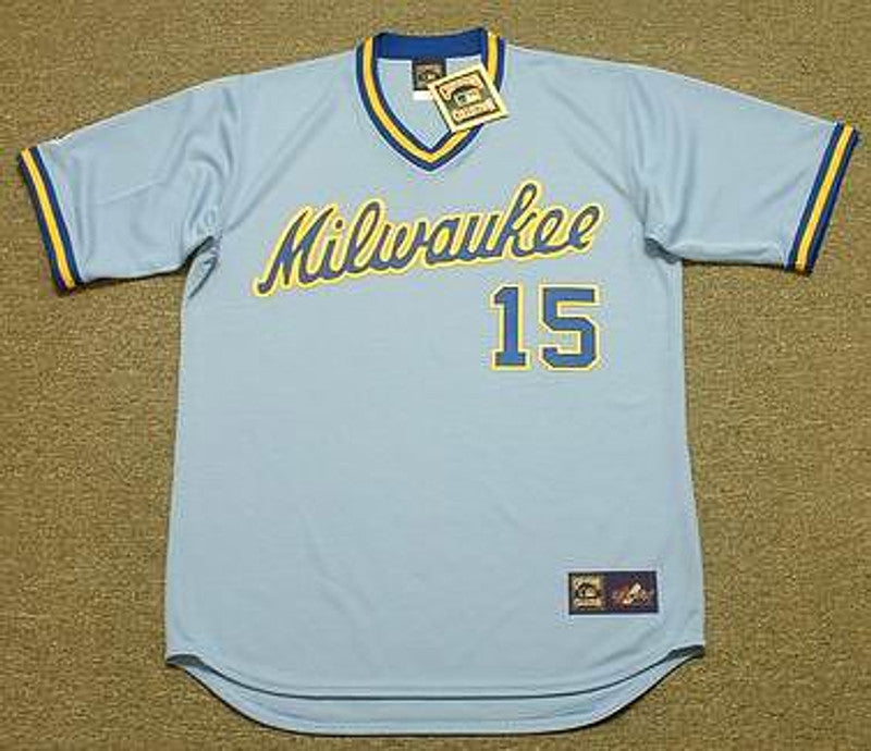 Milwaukee Brewers Cecil Cooper MLB jersey front view