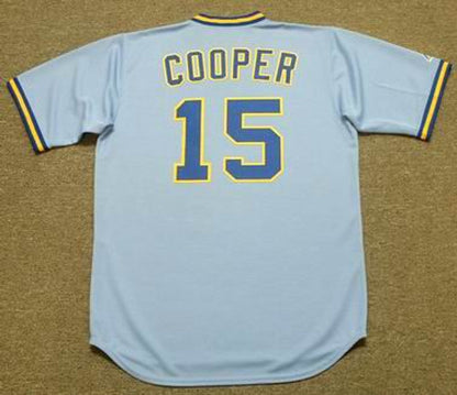 Milwaukee Brewers Cecil Cooper MLB jersey front view