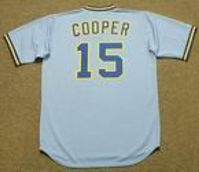 Milwaukee Brewers Cecil Cooper MLB jersey front view
