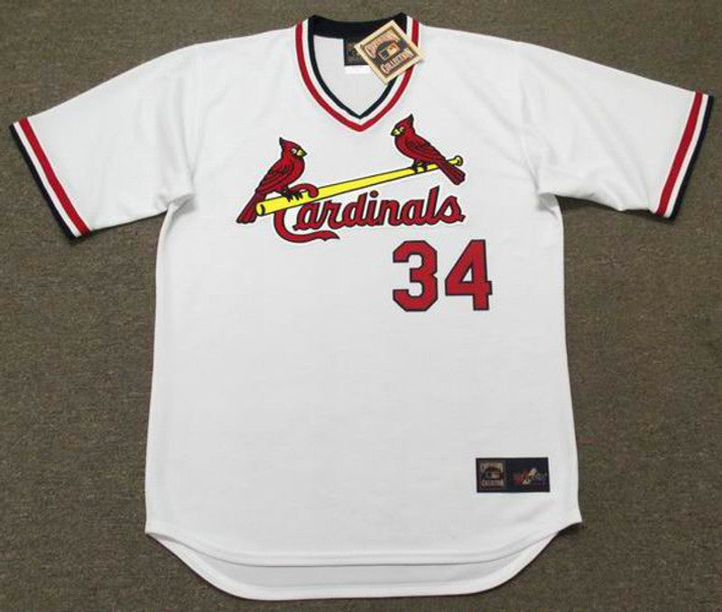 Danny Cox St Louis Cardinals 1985 Cooperstown Throwback Home Stitched Jersey jersey front view