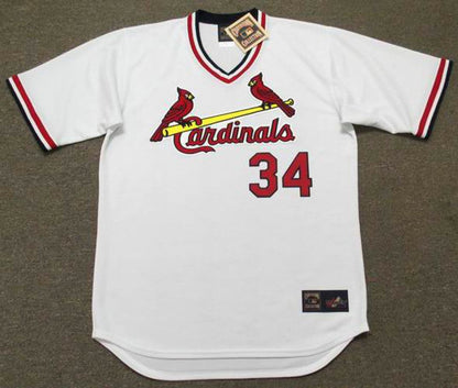 Danny Cox St Louis Cardinals 1985 Cooperstown Throwback Home Stitched Jersey jersey front view