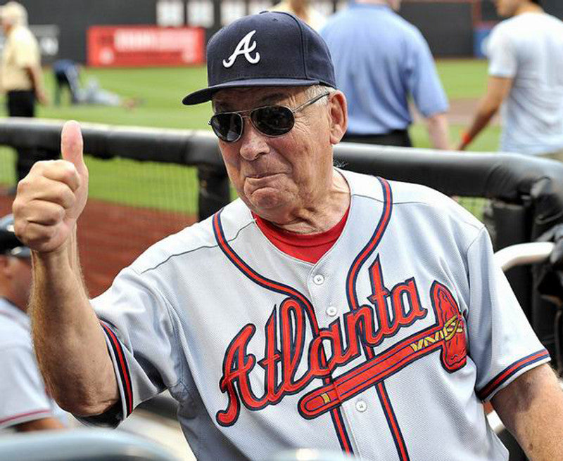 Atlanta Braves Bobby Cox MLB jersey front view