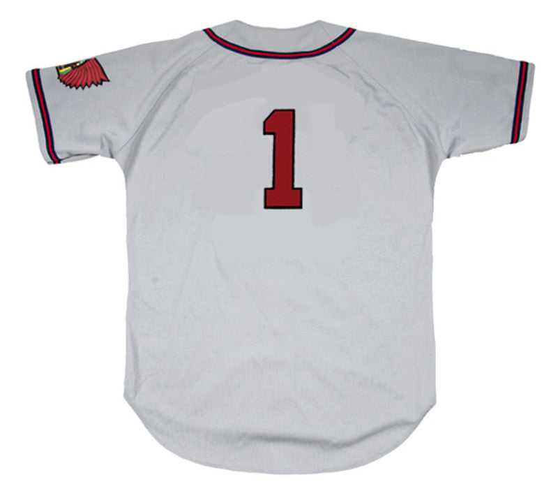 Del Crandall Milwaukee Braves 1955 Away Throwback Baseball Jersey jersey front view