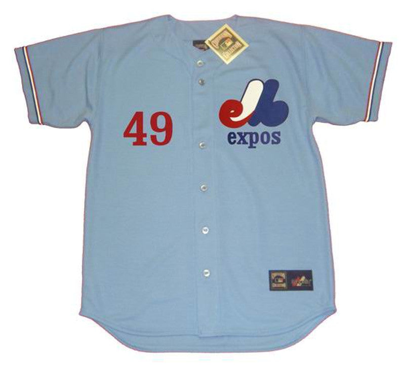 Montreal Expos Warren Cromartie Cooperstown MLB jersey front view