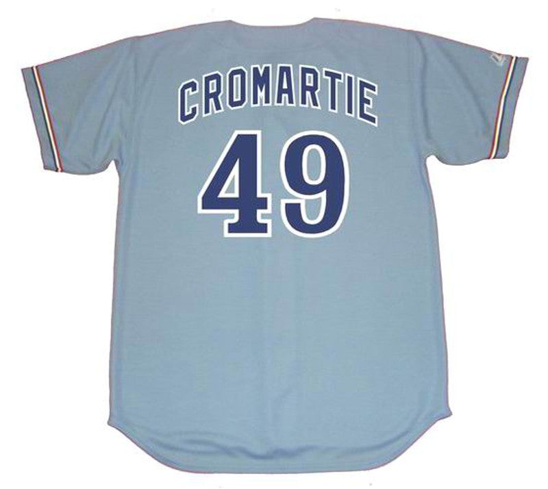 Montreal Expos Warren Cromartie Cooperstown MLB jersey front view