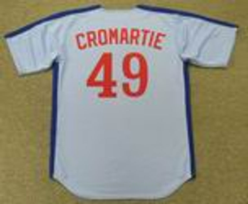 Montreal Expos Warren Cromartie Cooperstown MLB jersey front view