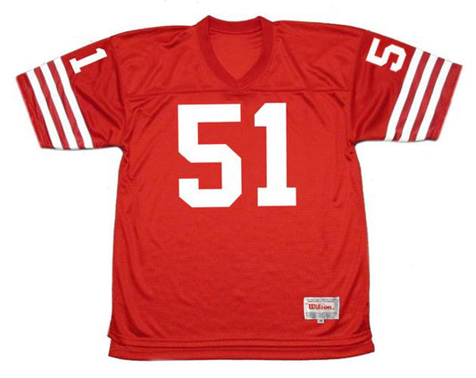 San Francisco 49ers Randy Cross NFL jersey front view