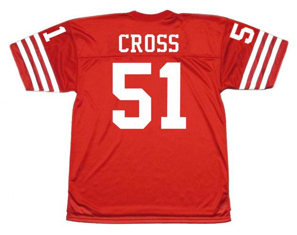 San Francisco 49ers Randy Cross NFL jersey front view