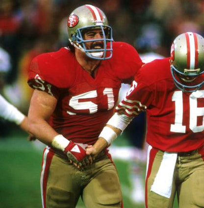 San Francisco 49ers Randy Cross NFL jersey front view
