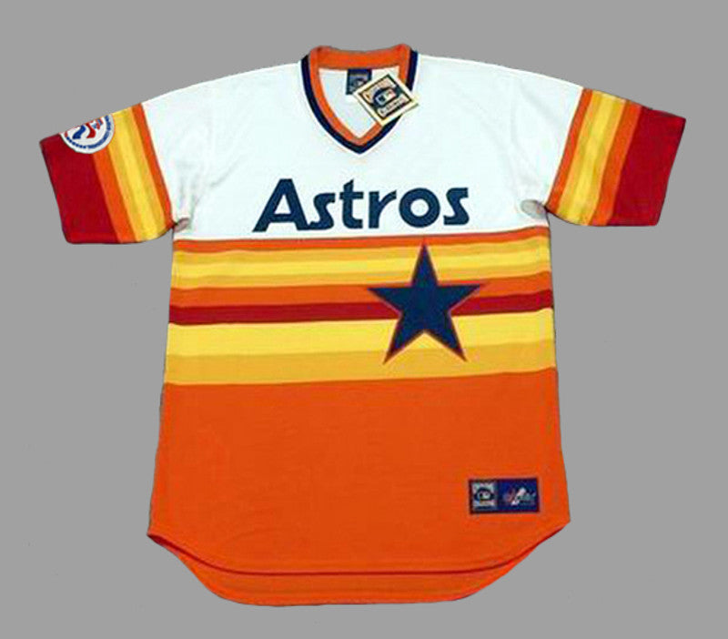 Houston Astros Larry Dierker Cooperstown MLB jersey front view
